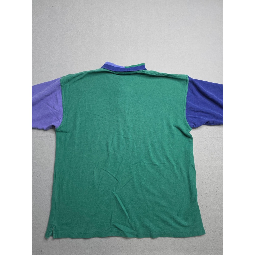 Vintage Reebok Golf Polo Shirt Mens Large Green 100% Cotton Resortwear Retro - Picture 6 of 7